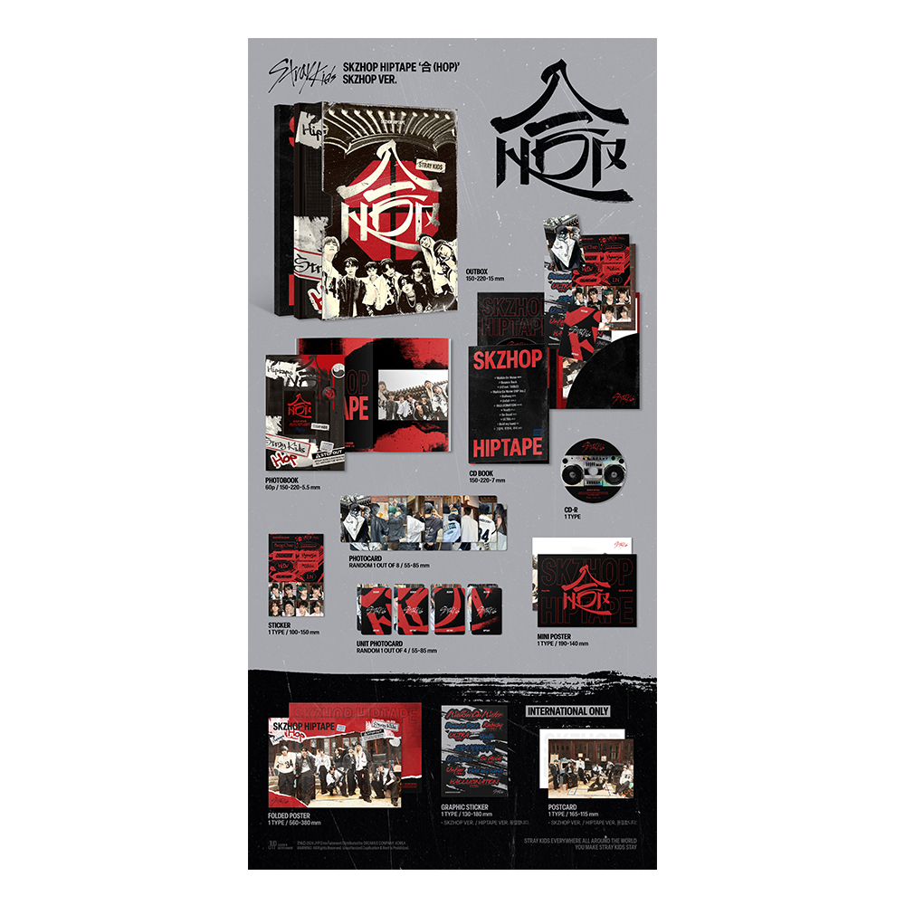 Straykids HOP メンバー全員直筆サイン入りアルバム HOP (SKZHOP VER Straykids HOP メンバー全員直筆サイン入りアルバム HOP (SKZHOP VER